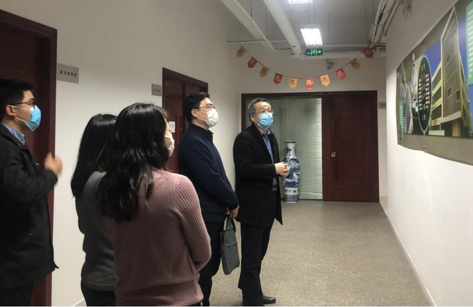 上海市市委组织部到百傲调研党建和抗疫工作